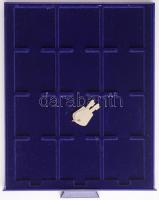 "Leuchtturm" zárható érmetartó alumínium koffer 10db kivehető tálcával, összesen 120db fér...