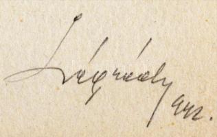 1942. "Magyar Érdemrend Tisztikeresztje hadidíszítménnyel" kitüntetés adományozó levelének...