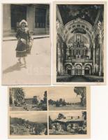 11 db VEGYES történelmi magyar város képeslap / 11 mixed town-view postcards from the Kingdom of Hun...