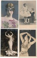 5 db RÉGI motívum képeslap és fotó: színésznők / 5 pre-1945 motive postcards and photos: actresses