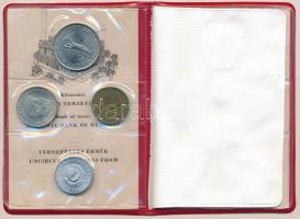 1974. 2f-10Ft (10xklf) forgalmi sor piros műbőrtokban T:1