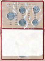 1974. 2f-10Ft (10xklf) forgalmi sor piros műbőrtokban T:1