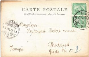 1903 Helwan, egyiptomiak tevével / Egyptians with camel. photo (EK)