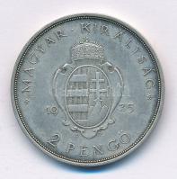 1935. 2P Ag "Pázmány" T:1- patina Adamo P7.1