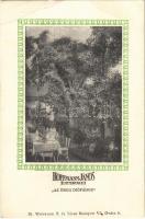 Budapest I. Hoffmann János éttermei Az öreg diófához. Ifj. Weinwurm A. és Társa kiadása. Pálya utca 3. (EB)