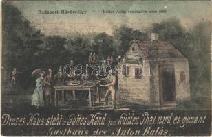 Budapest II. Hűvösvölgy, Balázs Antal vendéglője anno 1800 (fl)