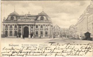 1904 Budapest I. Új királyi várpalota, főbejárat. Ganz Antal No. 53. (ragasztónyom / glue mark)