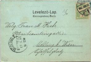 1901 Sopron, Domonkos templom este. Popper József kiadása (EK)