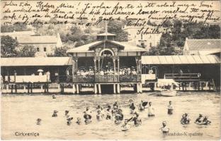 1905 Crikvenica, Cirkvenica; Gradsko Kupaliste / fürdő / beach spa (EK)