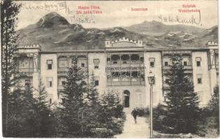 1909 Tátraszéplak, Tatranska Polianka, Westerheim (Magas-Tátra, Vysoké Tatry); Széplak szálloda. Feitzinger Ede 172. / hotel
