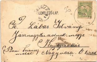 1904 Tarcal, Vasútállomás, Vincellér iskola, látkép. Art Nouveau (EB)