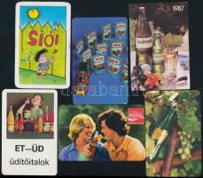 1978-1987 Üdítőitalos kártyanaptárak (Coca-Cola, Sió, Traubi, stb.)
