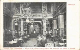 Wien, Vienna, Bécs I. Grand Café Habsburg, Mittelsaal, Interior. Rothenthurmstrasse 24. (EK)
