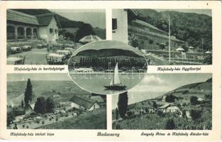 1939 Badacsony, Szegedy Róza és Kisfaludy ház, Kisfaludy ház kerthelyiségei, függőkertjei, vitorlás (EK)