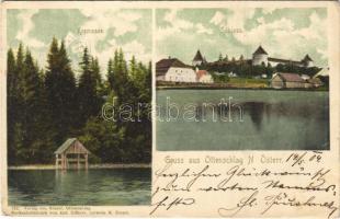 1904 Ottenschlag, Kremsee, Schloss / lake, castle (EK)