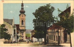 Uhersky Brod, Magyarbród, Ungarisch Brod; street, church