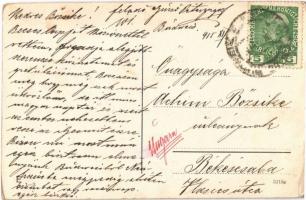 Ceské Budejovice, Budweis; Radetzkystrasse, Bahnhof, Klösterle Sauerbrunn / street, railway station,...