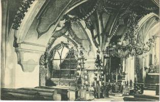 Sedlec, Sedlice (Kutná Hora); Vnitrek kostnice / chapel, ossuary, interior (EK)