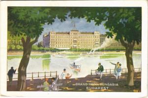 1931 Budapest V. Grand Hotel Hungaria szálloda reklámlapja (EK)