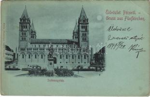 1899 Pécs, Székesegyház. Günsberger Lajos kiadása (EB)