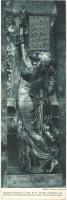 40. honvéd gyalogezred Auguszta főhercegnő szobra, a Hadsegélyező Hivatal Kiadványa. Légrády Testvérek kihajtható képeslapja / Statue of Archduchess Augusta of the 40th Infantry Regiment, folding card (Rb)