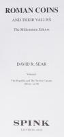 David R. Sear: Roman coins and thier values I-III. London, 2000-2005. Újszerű állapotban, külső védő...