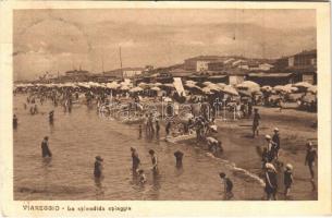 1926 Viareggio, La splendida spiaggia / beach (EK)