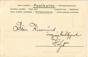 Coeur Dame / Art Nouveau lady. E.S.D.B. litho s: Carl Józsa