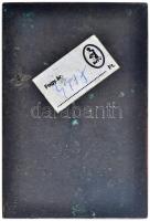 Madarassy Walter (1909-1994) 1946. "Férfi akt" egyoldalas öntött Br plakett, az "Elin...