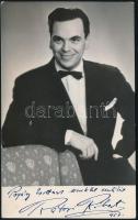 Rátonyi Róbert (1923-1992) színész aláírása az őt ábrázoló fotólapon