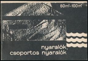 1965 Nyaralók, csoportos nyaralók Típústervező Intézet terv füzet 22 p.