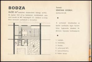 1965 Nyaralók, csoportos nyaralók Típústervező Intézet terv füzet 22 p