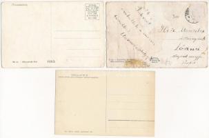 Marosvásárhely, Targu Mures; - 3 db RÉGI magyar városképes lap / 3 pre-1945 Transylvanian town-view ...