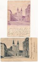 Sopron - 6 db RÉGI városképes lap / 6 pre-1945 town-view postcards