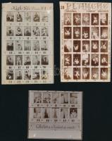 ca 1900 7 db erotikus képgyűjtemény átnézőkép Planche, High Life sorozatok / 7 erotic photo collection overviews 9x13 cm