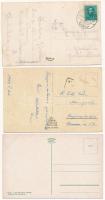 12 db RÉGI magyar városképes lap / 12 pre-1945 Hungarian town-view postcards