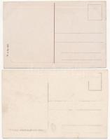 Crikvenica, Cirkvenica; - 2 db RÉGI városképes lap / 2 pre-1945 town-view postcards (W. L. Bp. 3855....