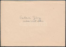 1967 Vincze Lajos (1914-2002): Boldog Új Évet Kíván Vincze Lajos 1968., offszet illusztráció, 14,5x8...