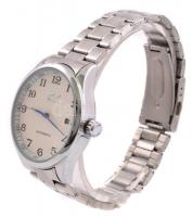 Winner automata karóra, dátumkijelzővel, fém szíjjal, kis kopásnyomokkal, működik, d: 4,5 cm