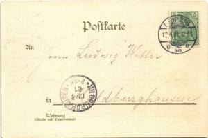 1901 Leipzig, Der Thüringer Hof, Erbaut von Dietrich von Buckensdorf Anno Domini 1454. Besitzer Geor...