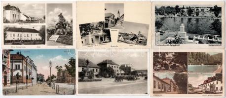 17 db főleg RÉGI történelmi magyar város képeslap / 17 mostly pre-1945 town-view postcards from the Kingdom of Hungary