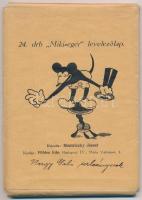 24 db Miki-egér levelezőlap. Rajzolta: Bisztriczky József. Földes Ede kiadása - Teljes képeslap soro...