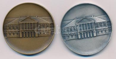 DN "Makó" (2xklf) ezüstpatinázott Br és Br emlékérem pár (60mm) T:1-