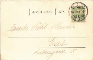 1906 Budapest VIII. Erzsébet körút (Blaha Lujza tér), Rémi kávéház. Kl.V. Bp. Montázs hölgyekkel és ...