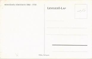 Honvédzenekar 1896-ban. Honvédség története 1868-1918 / Austro-Hungarian K.u.K. military art postcar...
