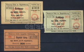 1940 Vágatási bárca 3 db kóser termékek (Judaika!)