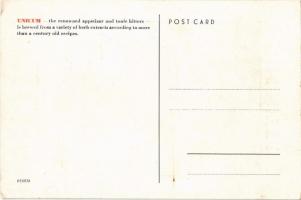 Unicum Tonic Bitters / Unicum gyomorerősítő likőr angol nyelvű reklámlap. Export Monimpex (EK)