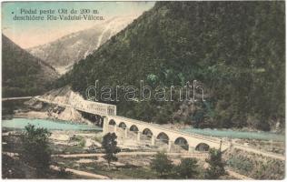 1916 Ramnicu Valcea, Podul peste Olt de 200 m deschidere Riu-Vadului-Valcea / Olt river, bridge. O. Thüringer No. 57. (small tear)