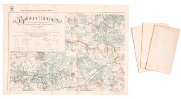 1929 A Balaton és környéke, 4 db-os térképsorozat