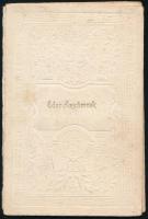 1934 Elsőáldozás, fotó, irredenta feliratú, dombornyomott kihajthatós kartonlapra ragasztva, 8x5,5 cm